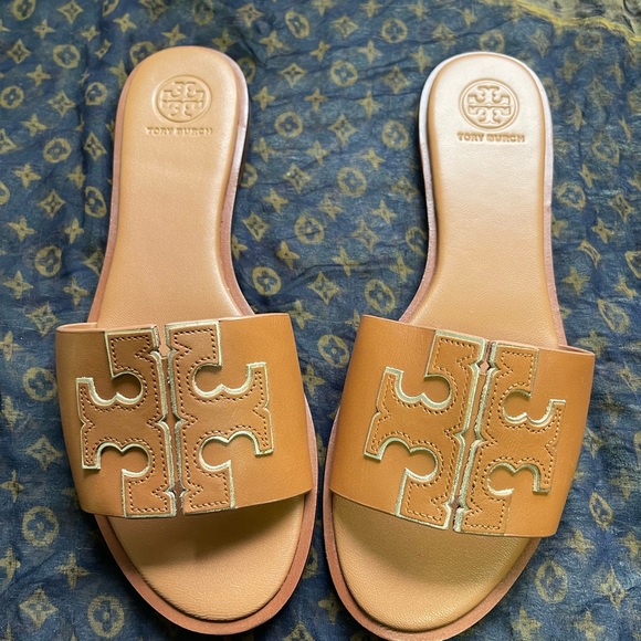 Tory Burch Double T slides(New Without box) - Picture 7 of 7